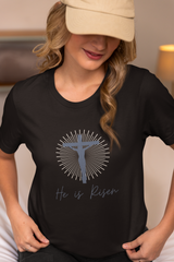 He is Risen T-Shirt – Christian Easter Resurrection Tee - Inspirational Faith Graphic Shirt