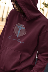 He is Risen Hoodie – Christian Easter Resurrection Sweatshirt | Inspirational Faith Apparel