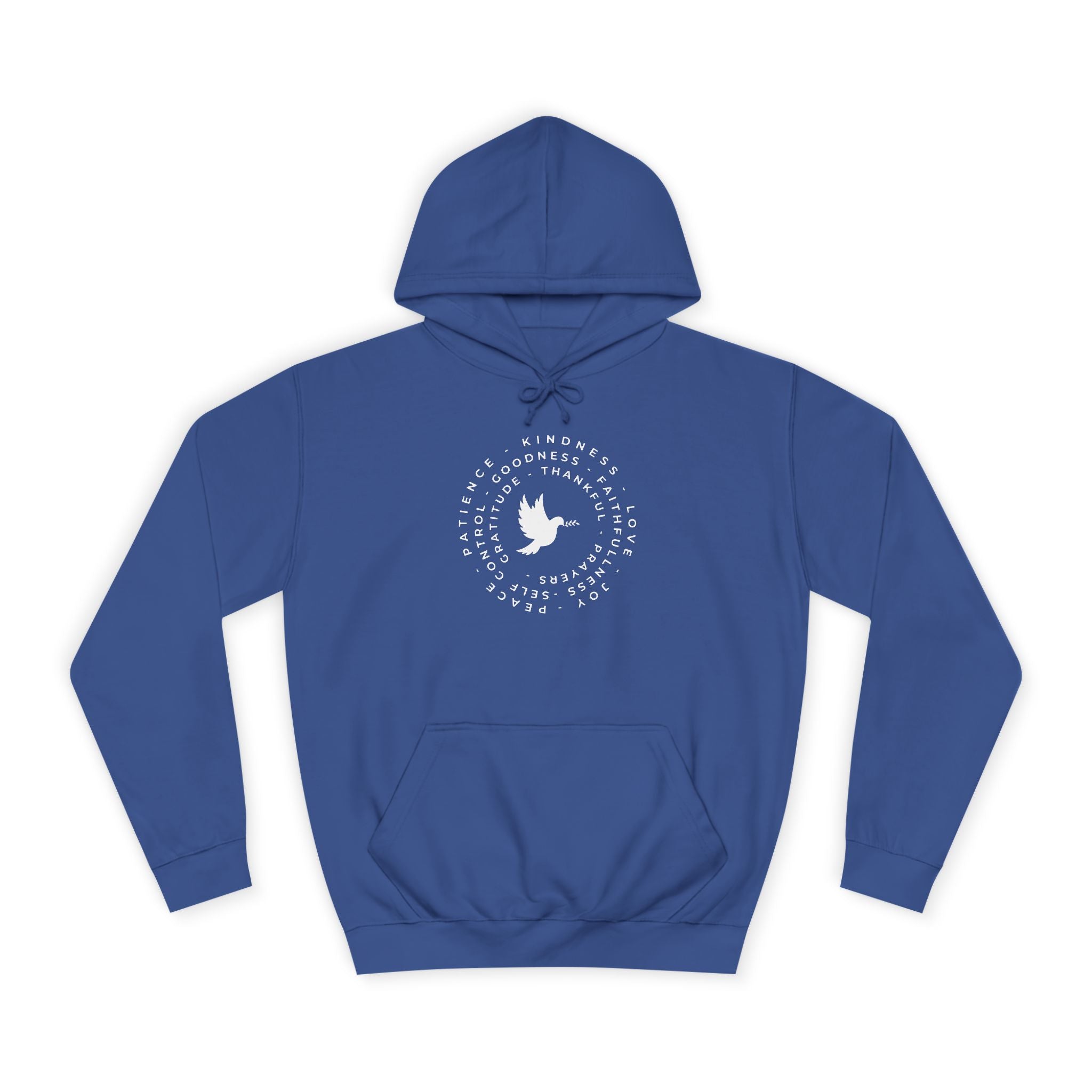 Faith & Gratitude Dove Hoodie – Christian Inspirational Sweatshirt – Peace, Love & Kindness Apparel