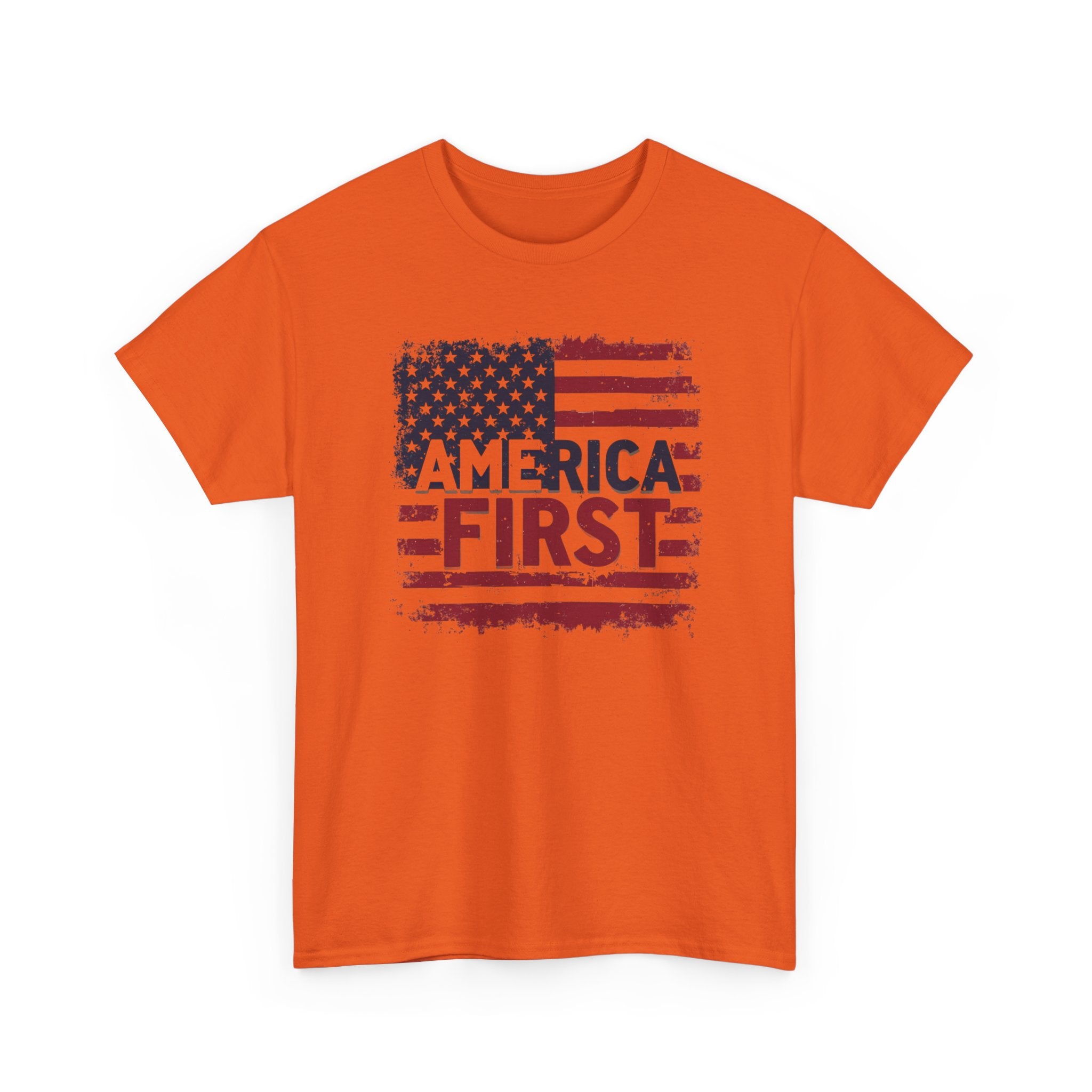 America First T-Shirt – Patriotic USA Flag Tee, Pro America Conservative Graphic Shirt
