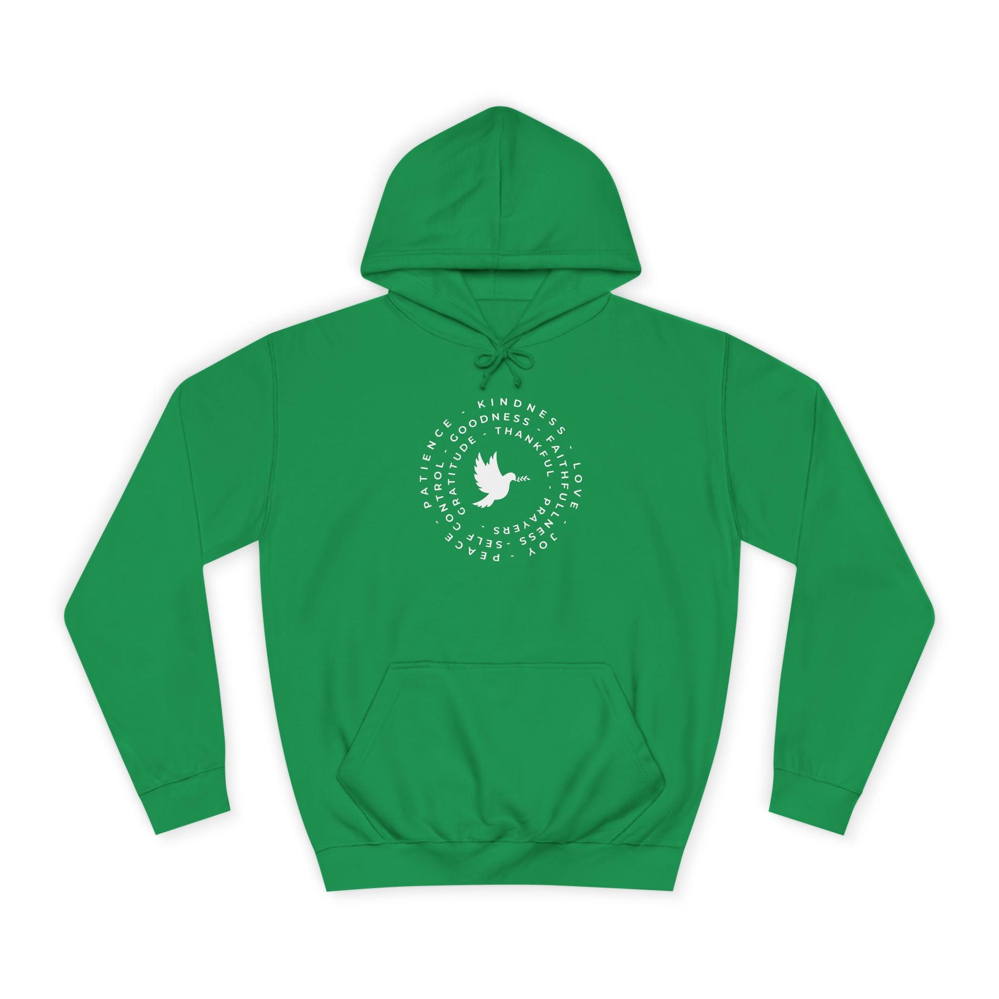 Faith & Gratitude Dove Hoodie – Christian Inspirational Sweatshirt – Peace, Love & Kindness Apparel