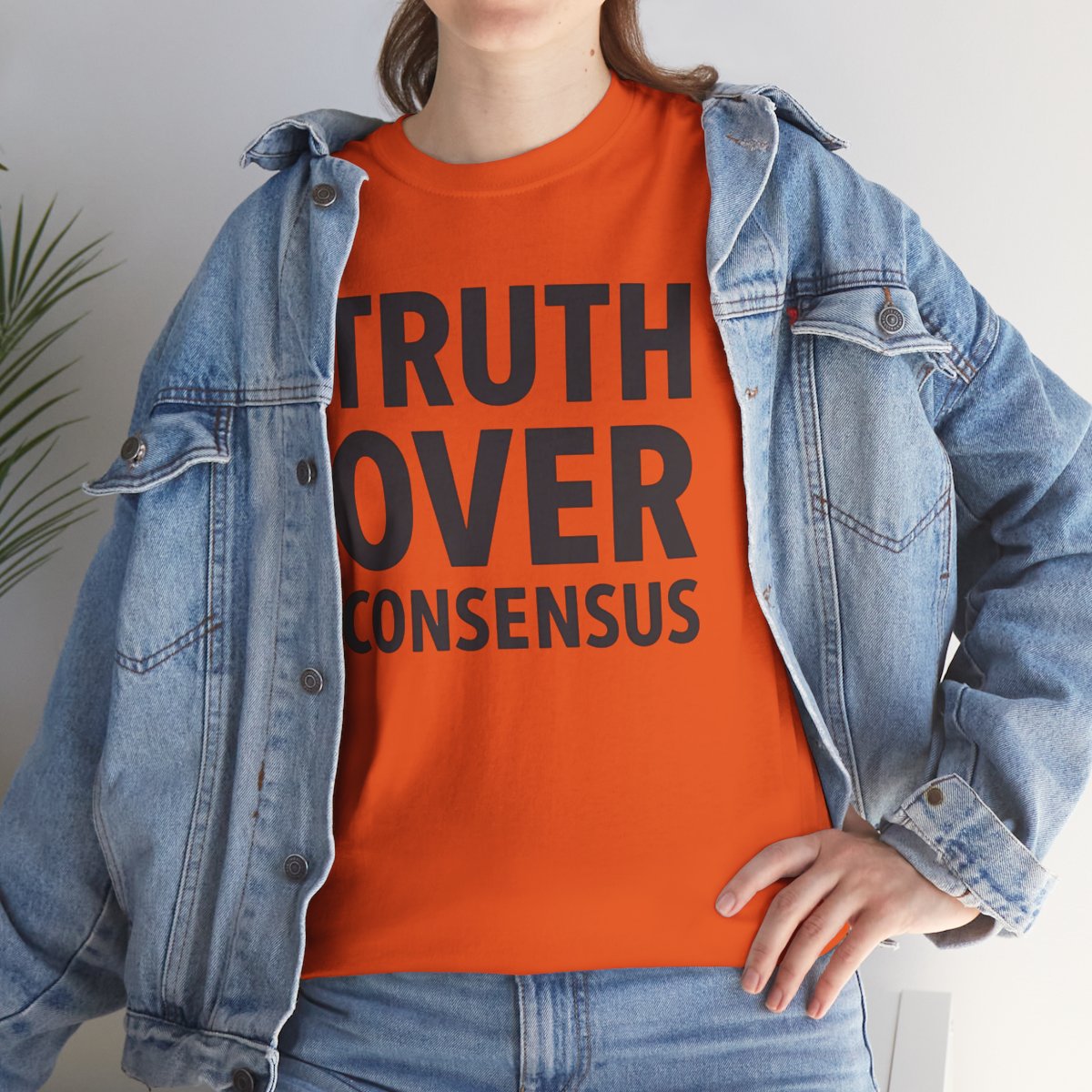 Truth Over Consensus Shirt – Political Free Speech Conservative Tee, Bold Statement T-Shirt