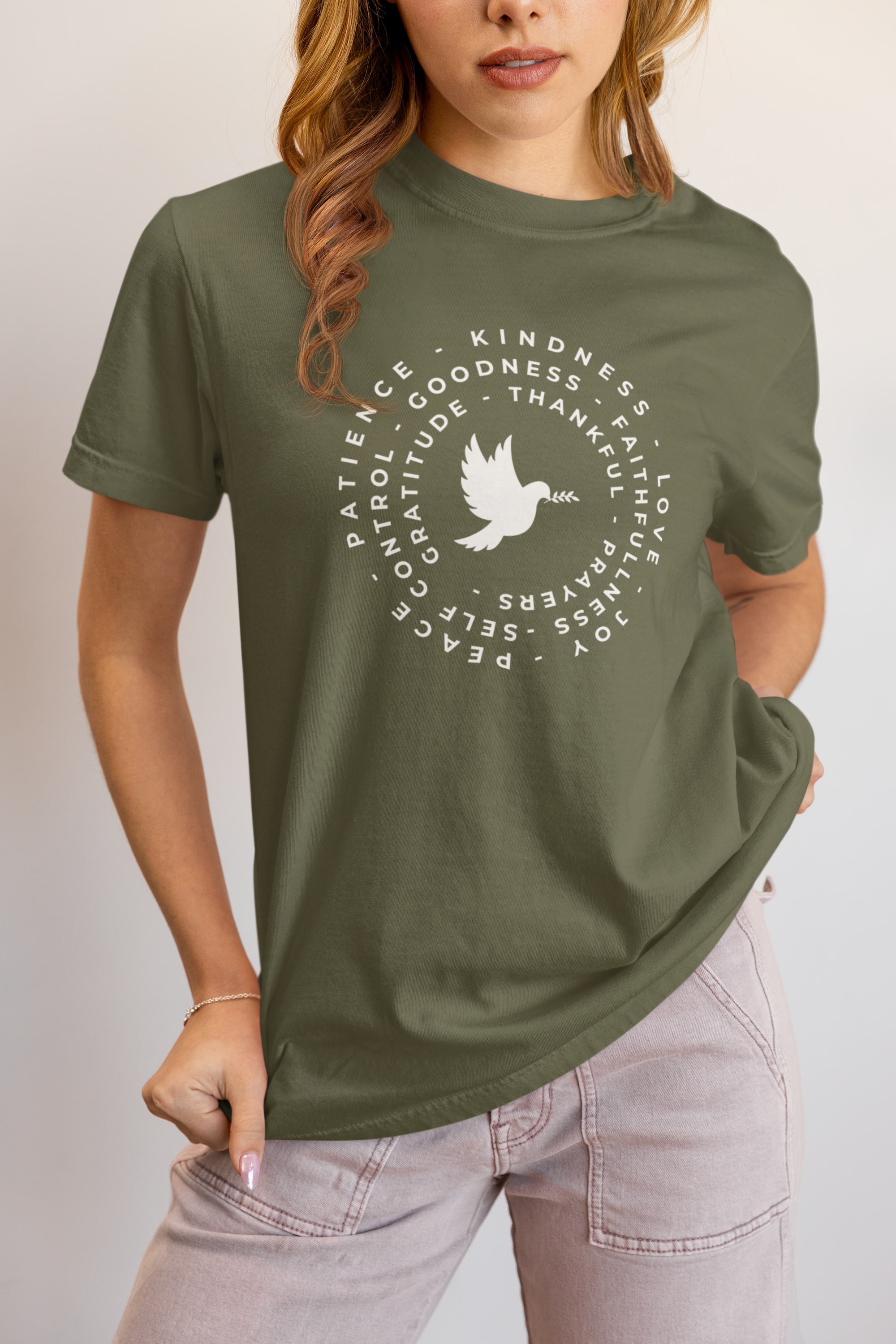 Faith & Gratitude Dove Shirt – Christian Inspirational T-Shirt – Kindness, Love & Peace Graphic Tee