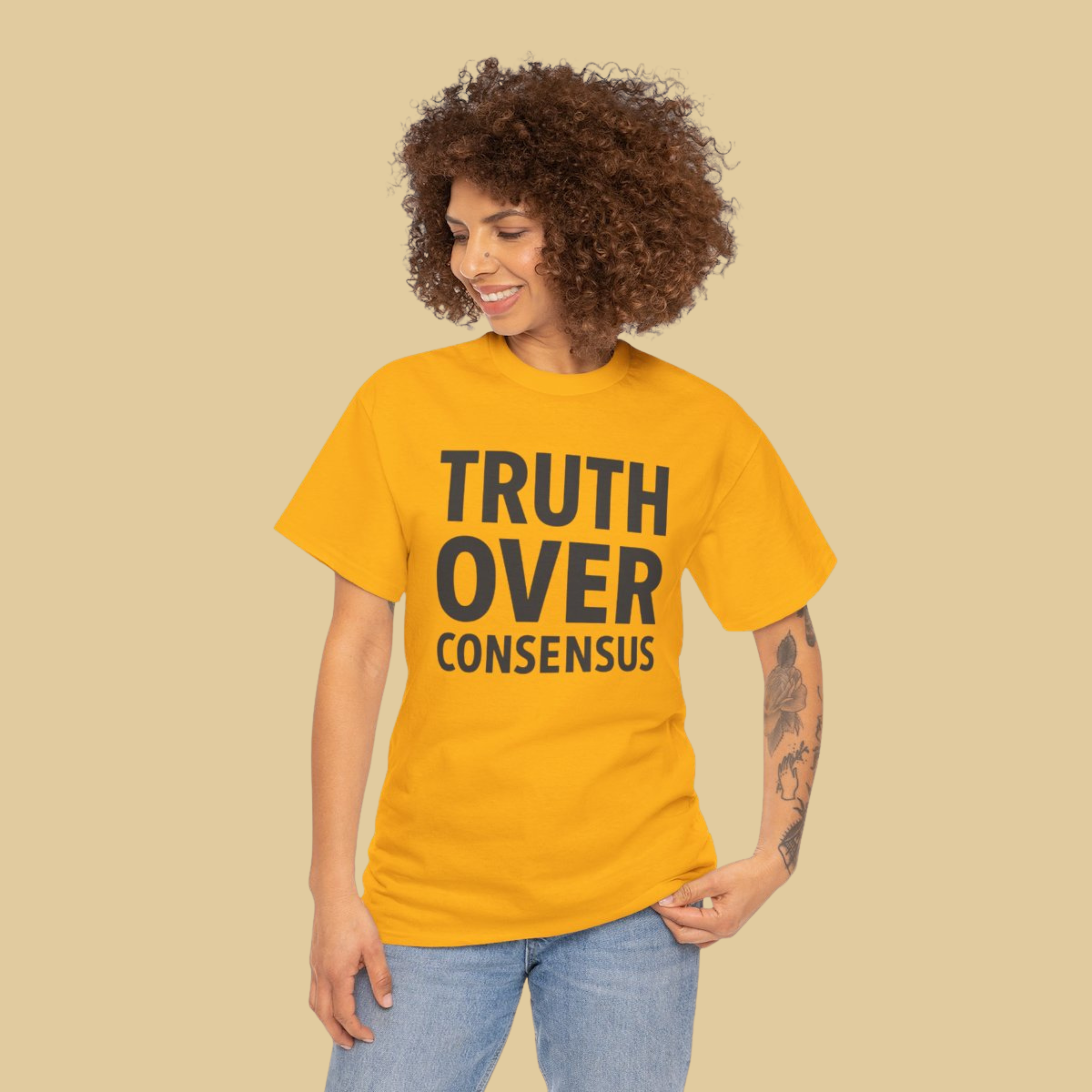 Truth Over Consensus Shirt – Political Free Speech Conservative Tee, Bold Statement T-Shirt