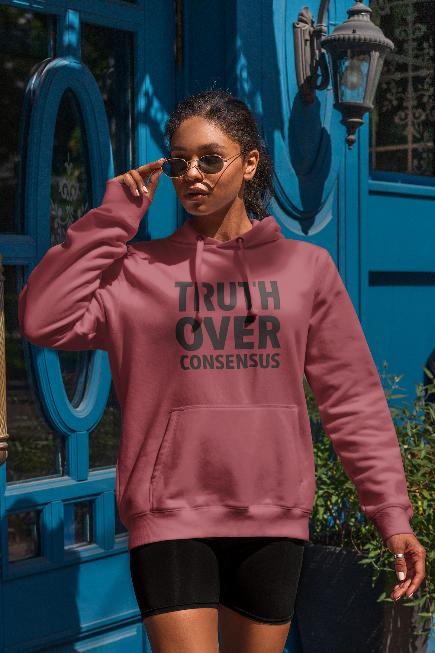 Truth Over Consensus Hoodie – Political Free Speech Conservative Apparel