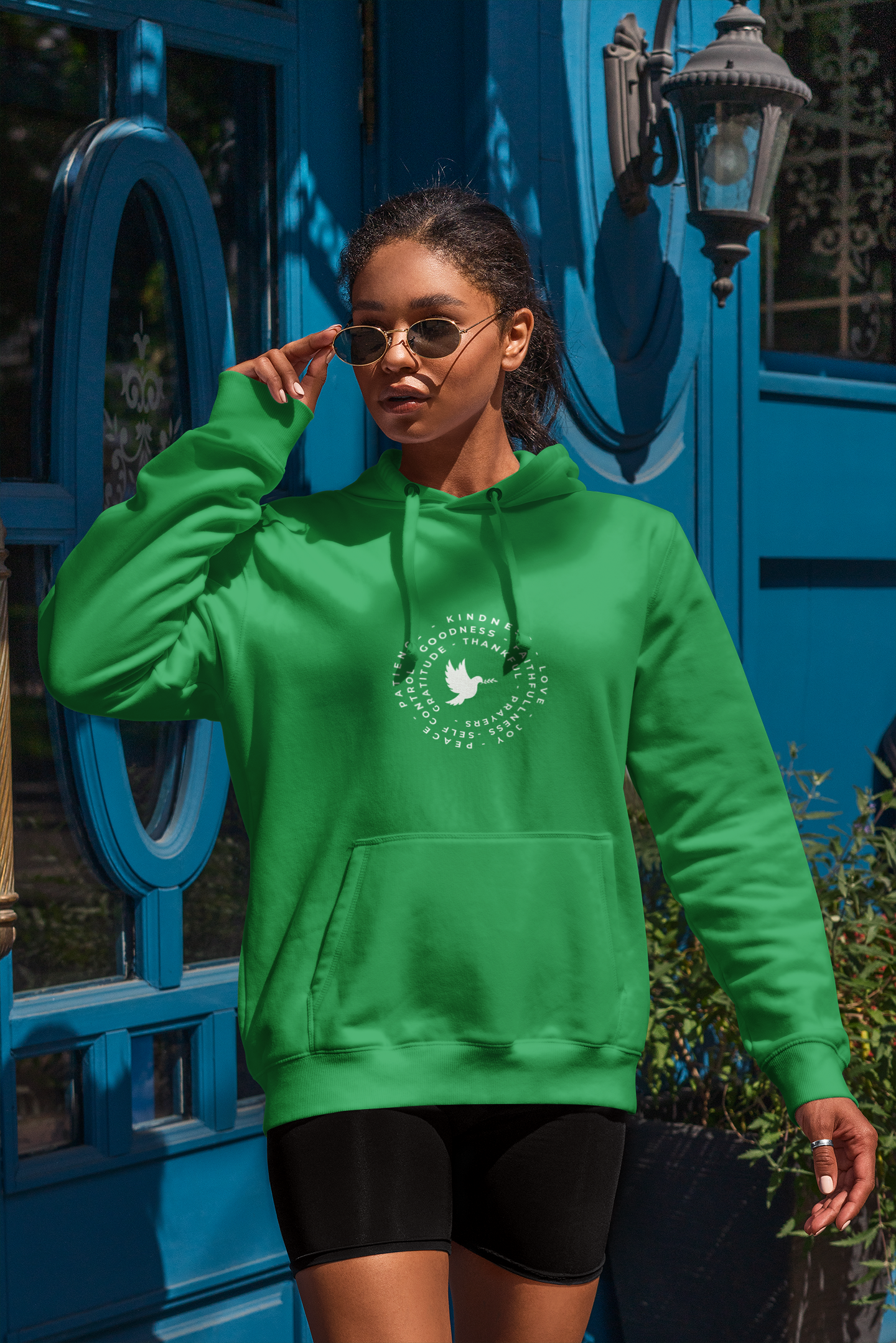 Faith & Gratitude Dove Hoodie – Christian Inspirational Sweatshirt – Peace, Love & Kindness Apparel