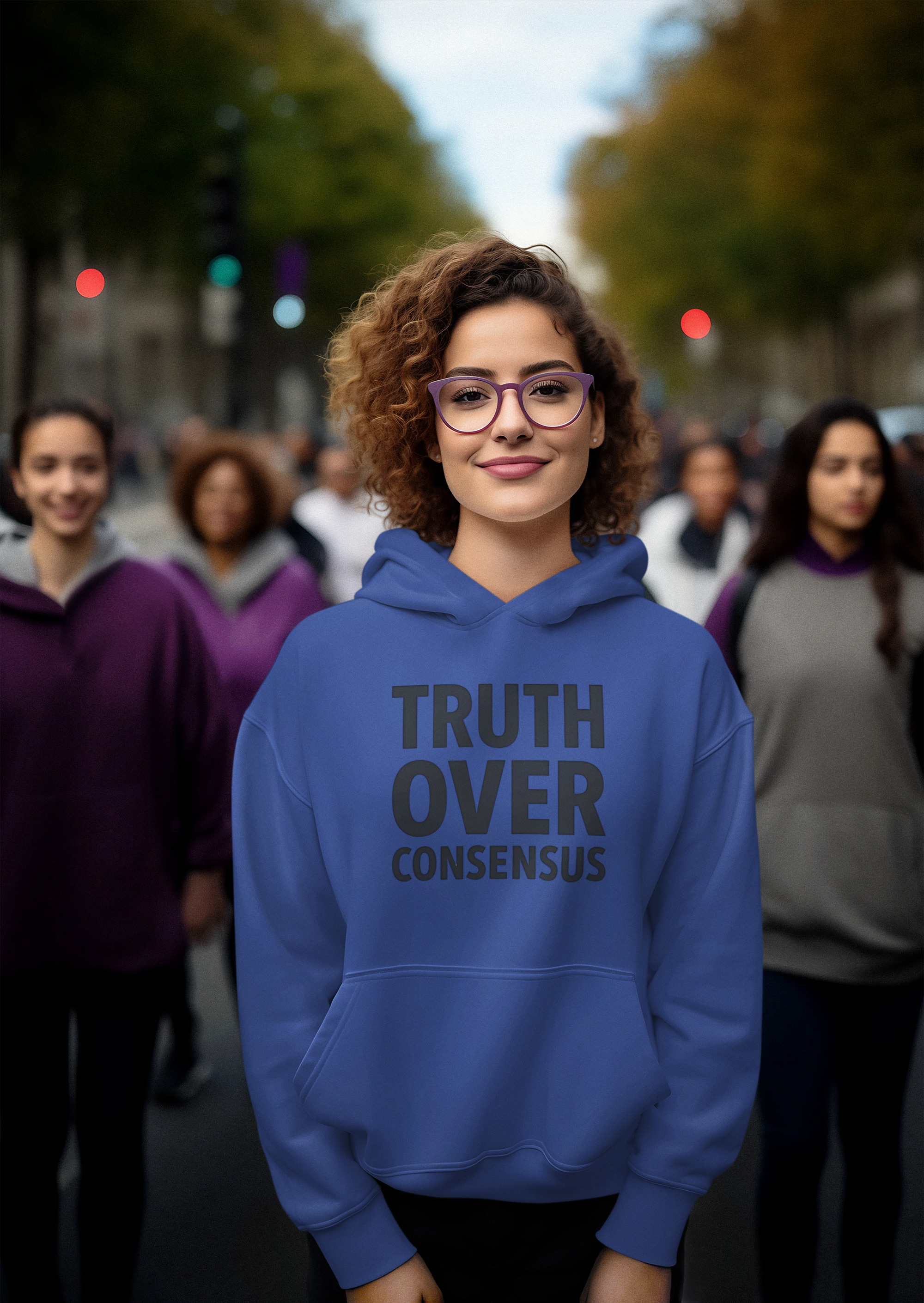 Truth Over Consensus Hoodie – Political Free Speech Conservative Apparel