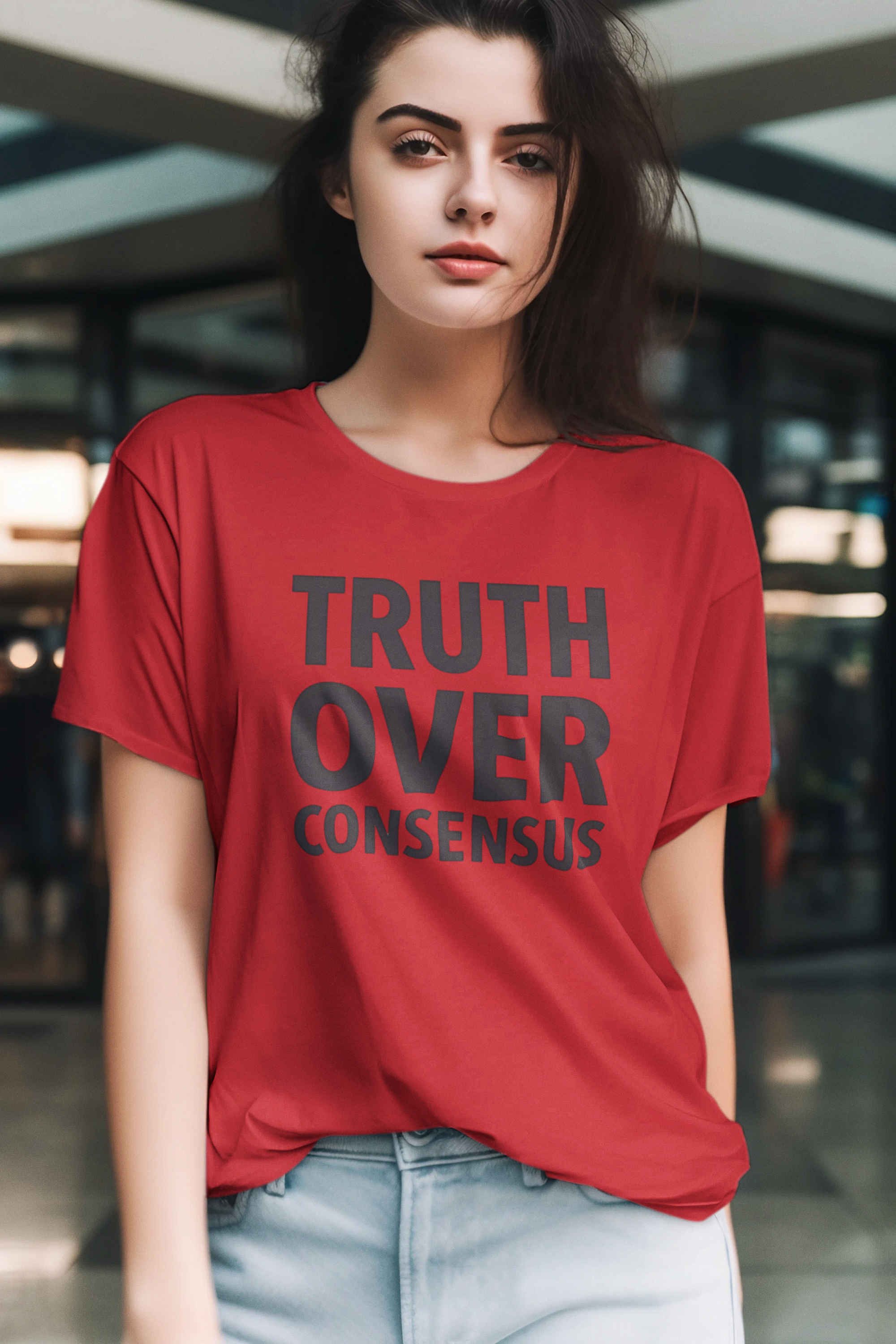 Truth Over Consensus Shirt – Political Free Speech Conservative Tee, Bold Statement T-Shirt