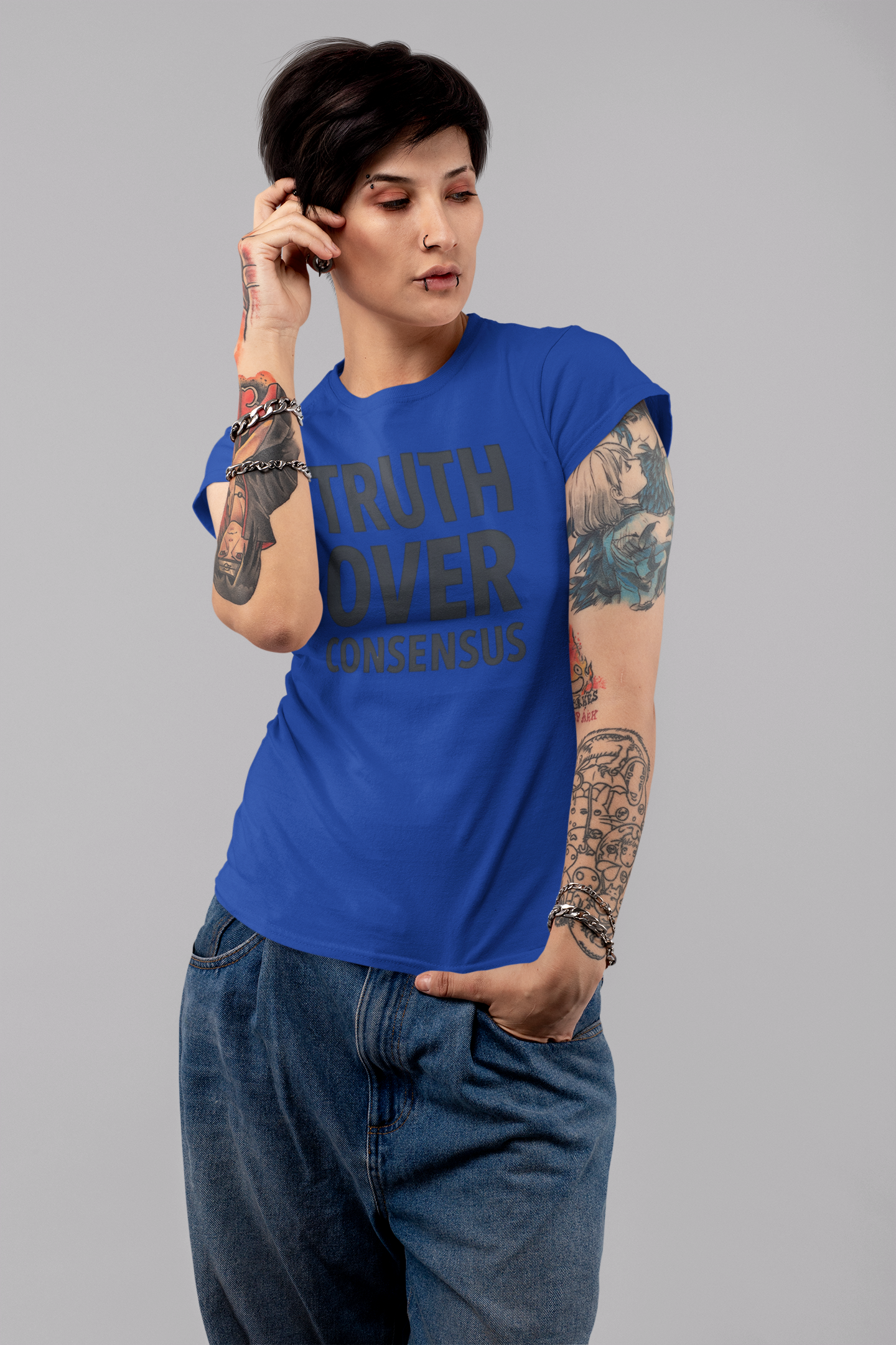 Truth Over Consensus Shirt – Political Free Speech Conservative Tee, Bold Statement T-Shirt