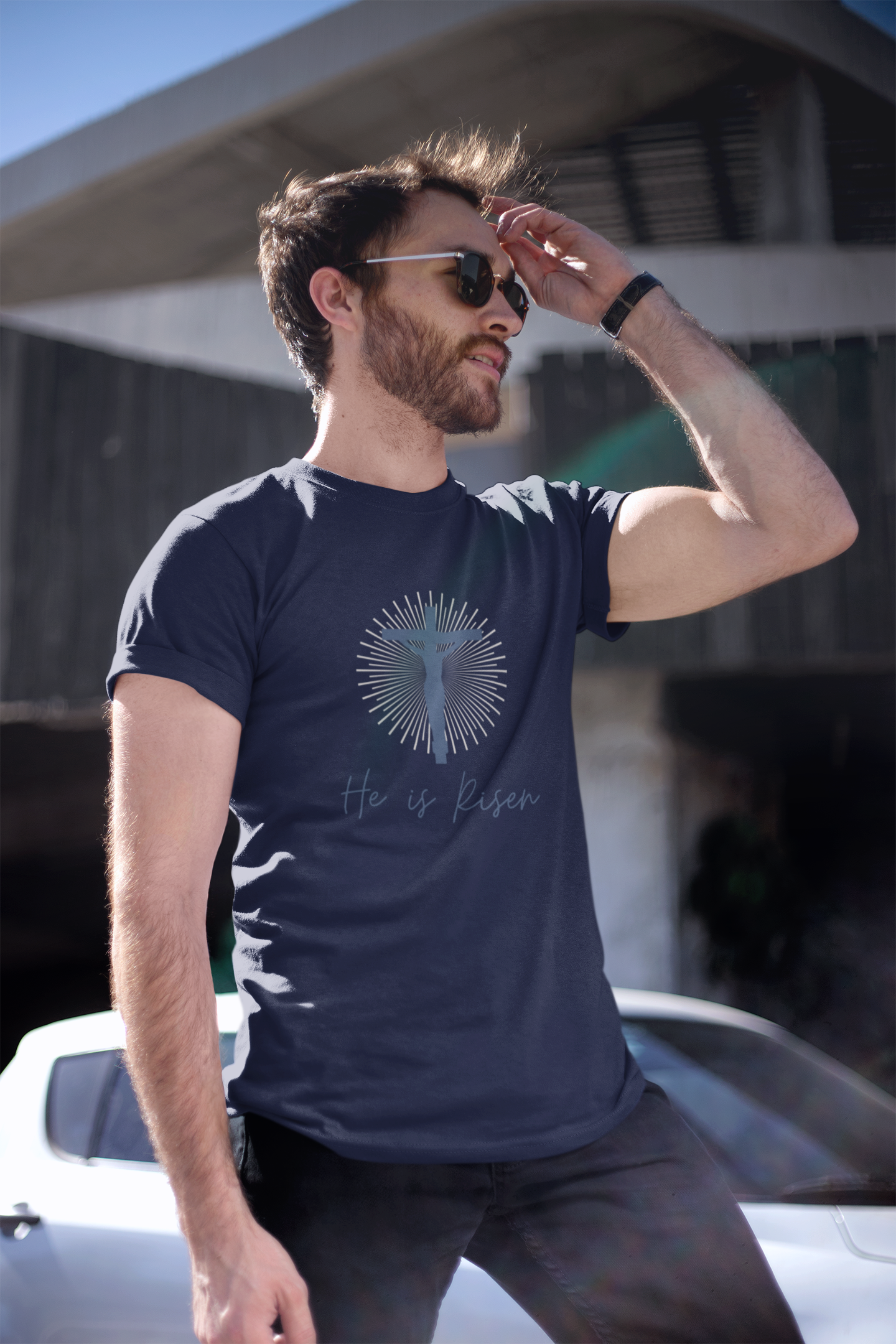 He is Risen T-Shirt – Christian Easter Resurrection Tee - Inspirational Faith Graphic Shirt