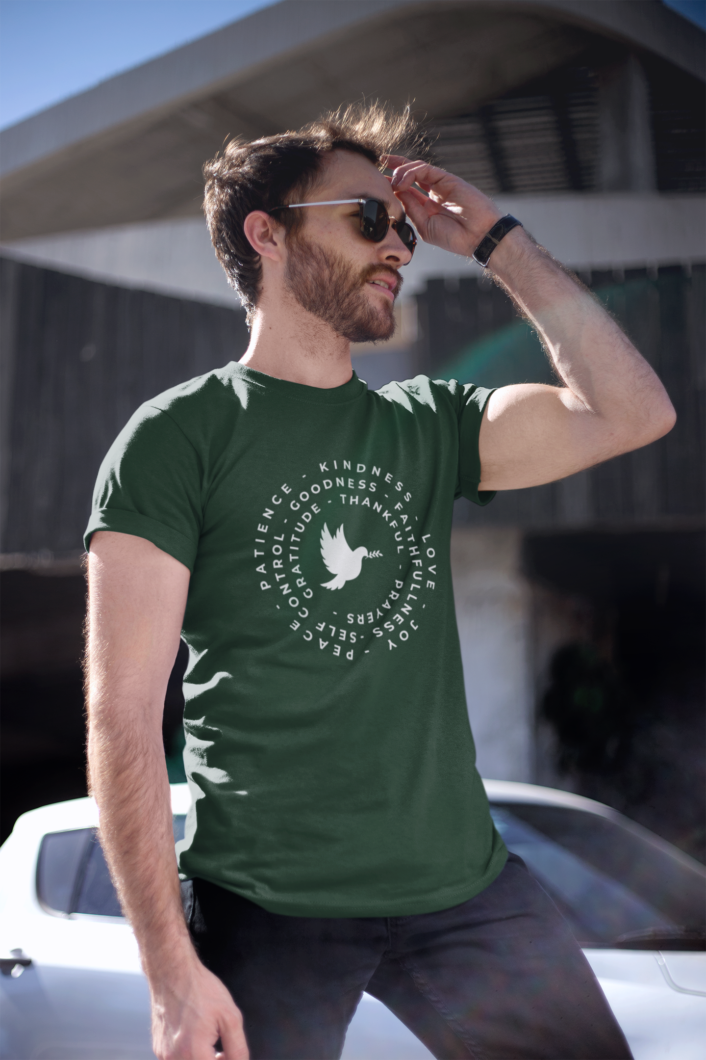 Faith & Gratitude Dove Shirt – Christian Inspirational T-Shirt – Kindness, Love & Peace Graphic Tee